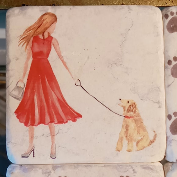 Other - Adorable stone beverage coasters